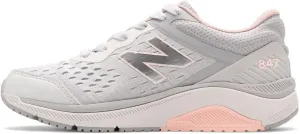 New Balance Women's 847 V4 Walking Shoe, Arctic Fox/Silver Mink/Peach Soda, 5 Wide