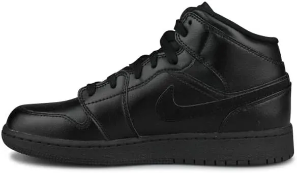 Nike Boys Air Jordan 1 Mid (gs) Shoe Kids Big Kids 554725-090 Size