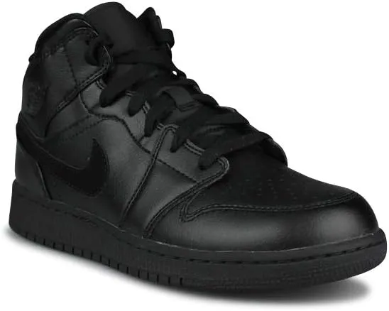 Nike Boys Air Jordan 1 Mid (gs) Shoe Kids Big Kids 554725-090 Size