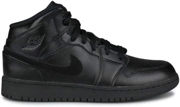 Nike Boys Air Jordan 1 Mid (gs) Shoe Kids Big Kids 554725-090 Size