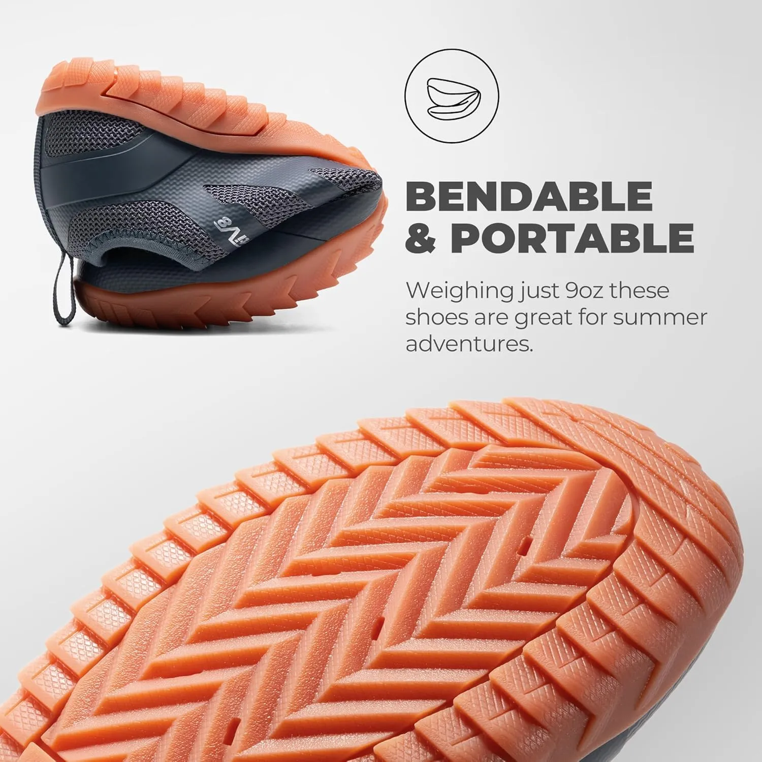 NORTIV 8 Barefoot Water Shoes for Women Men Minimalist Breathable & Comfortable Beach Swim Boat Pool Outdoor Walking Shoes, Zero Drop Sole, Seagull