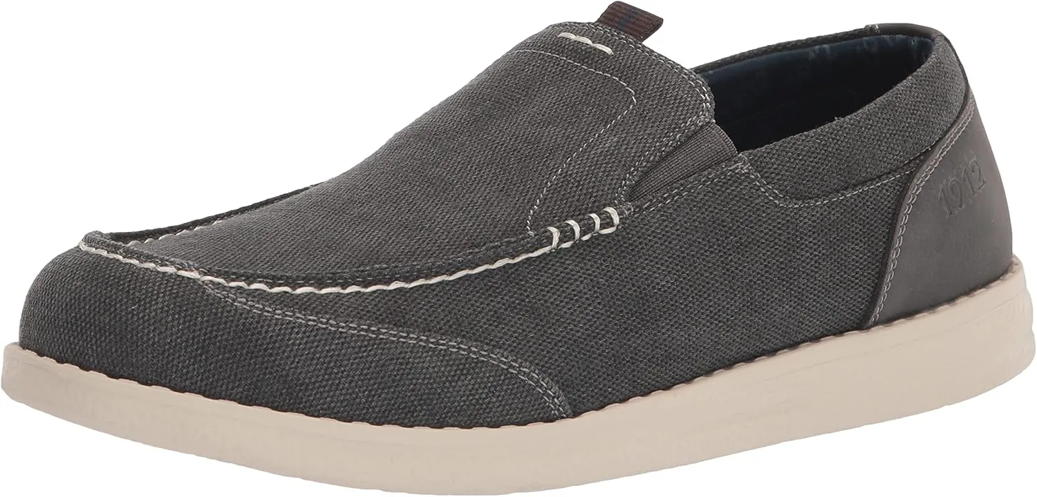 Nunn Bush Men's Brewski Canvas Moccasin Toe Slip-on Comfortable & Lightweight Loafer