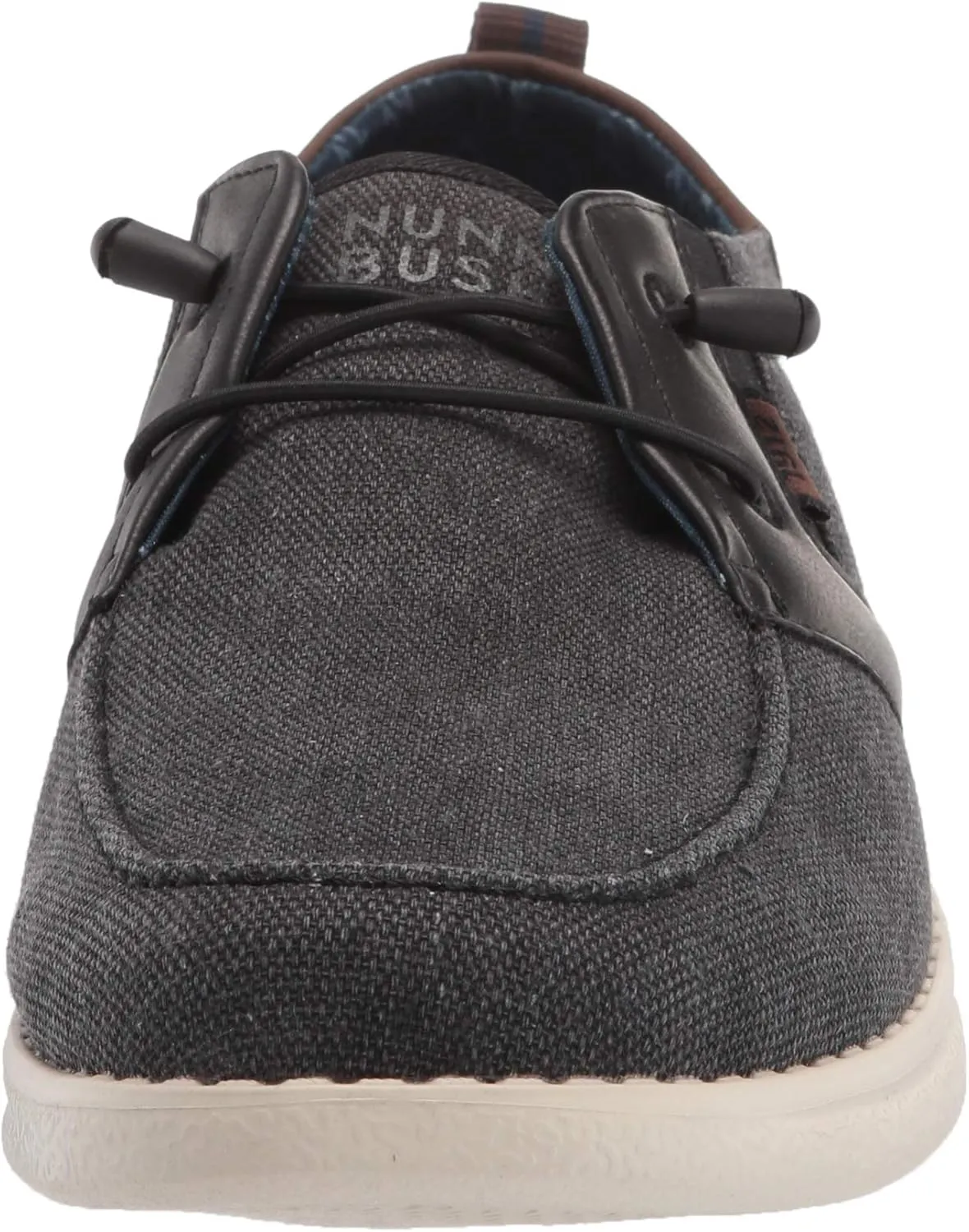 Nunn Bush Men's Brewski Moc Toe Slip-on Canvas Knit Loafer with Elastic Bungee