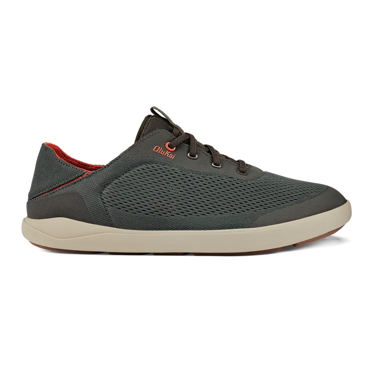 Olukai Moku Pae Sneaker with Drop in Heel in Island Salt & Pavement/Vintage Blue