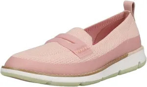 On 4.Zerogrand Cole Toe Stitchlite Haan Premium customer care Round Knit/White Flat Winter sale Loafers Rose Slip