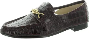 On Burgundy Stacked Edelman Risk-free French Loafers Lucca Toe Fairly priced Almond Heel Slip Sam