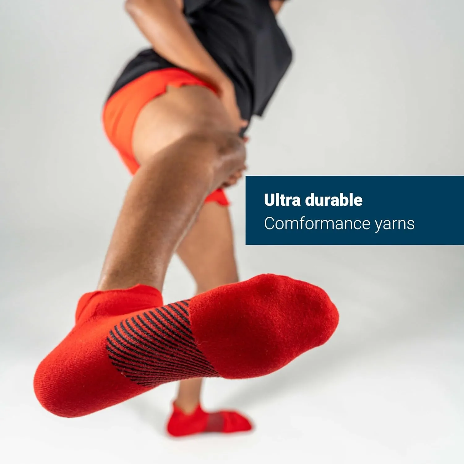 OS1st Wicked Comfort No Show Socks with light compression for maximum cushion, blister protection and breathable fabric