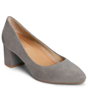 Outstanding value Trending product Fabric Pumps Grey Comfortable Heel Aerosoles Fabric) Covered Almond Grey Stacked Toe (10,