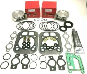Overhaul Kit Includes Pistons with Rings, Gasket Set, Crankcase Sealer, Crankshaft Seals Compatible with Kohler Engines CH25, CH26, CH730, CH735, CH740, CH745, CH750, CV25, CV26, CV724, 83mm Bore