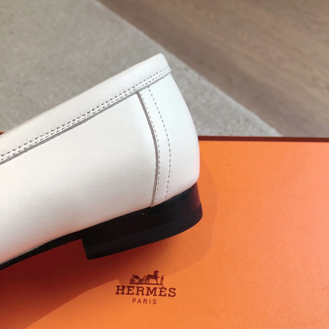 Paris Loafer Grey Canvas and White Calfskin With Signature Buckle 734378