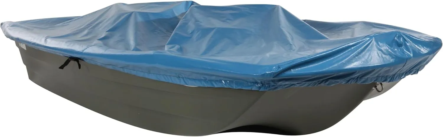 Pelican V- Hull Boat Cover, Heavy Duty Waterproof UV Resistant Marine Grade Polyester Fits Models BP10/BC10 - Fishing Boat Mooring Cover - PS0662, Blue
