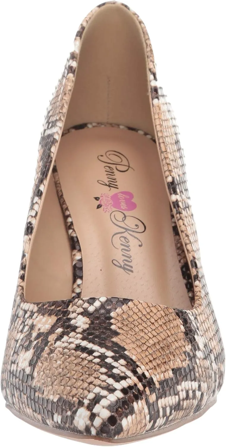 Penny Loves Kenny Women's Snake Print Pump