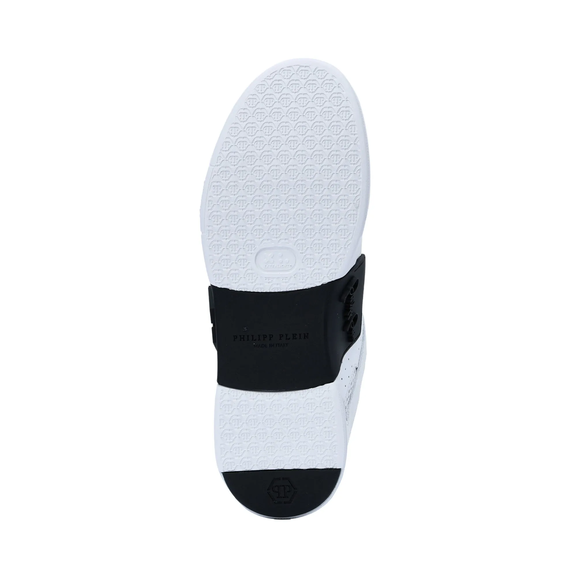 Philipp Plein Men's White Lo-Top Phantom Sneaker