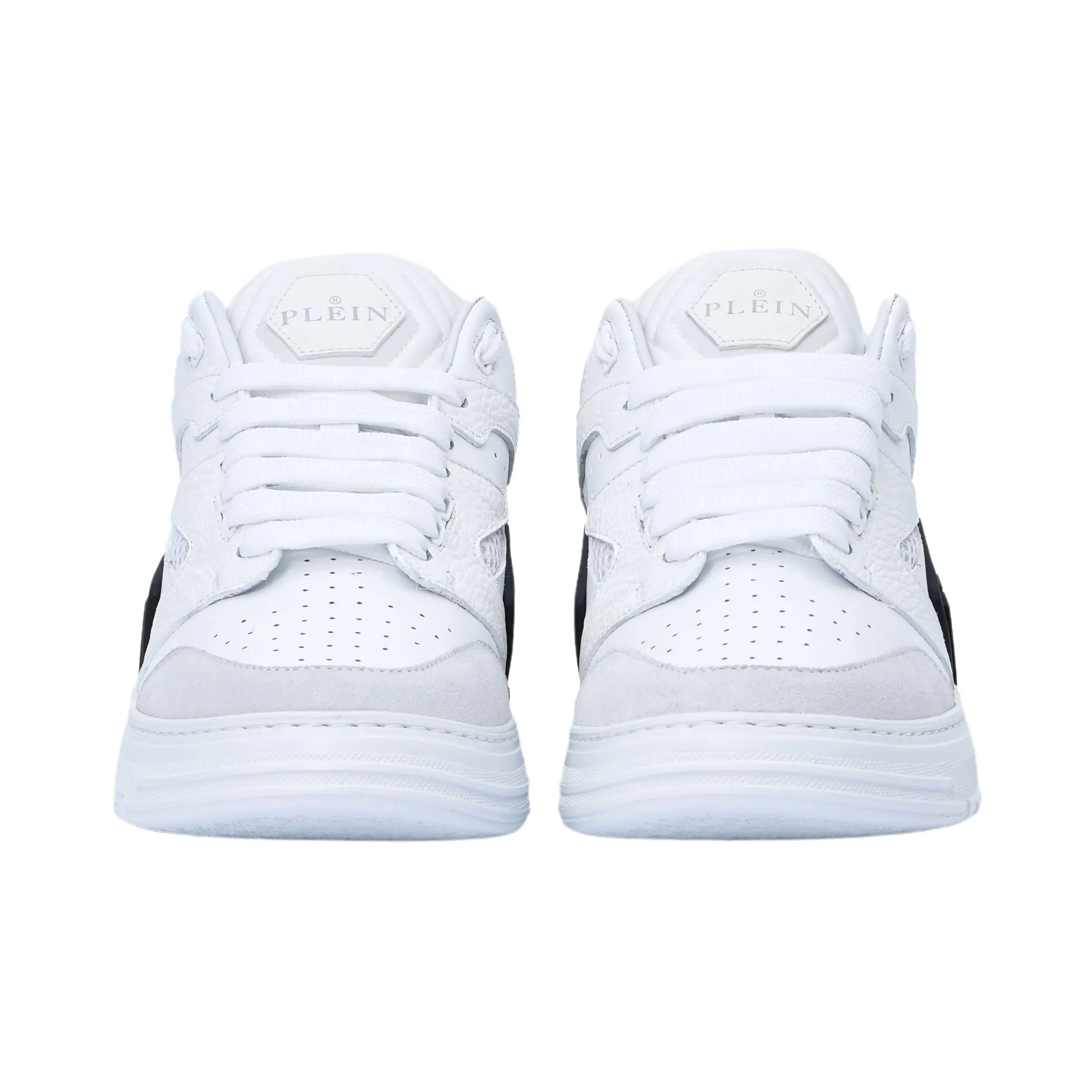 Philipp Plein Men's White Lo-Top Phantom Sneaker