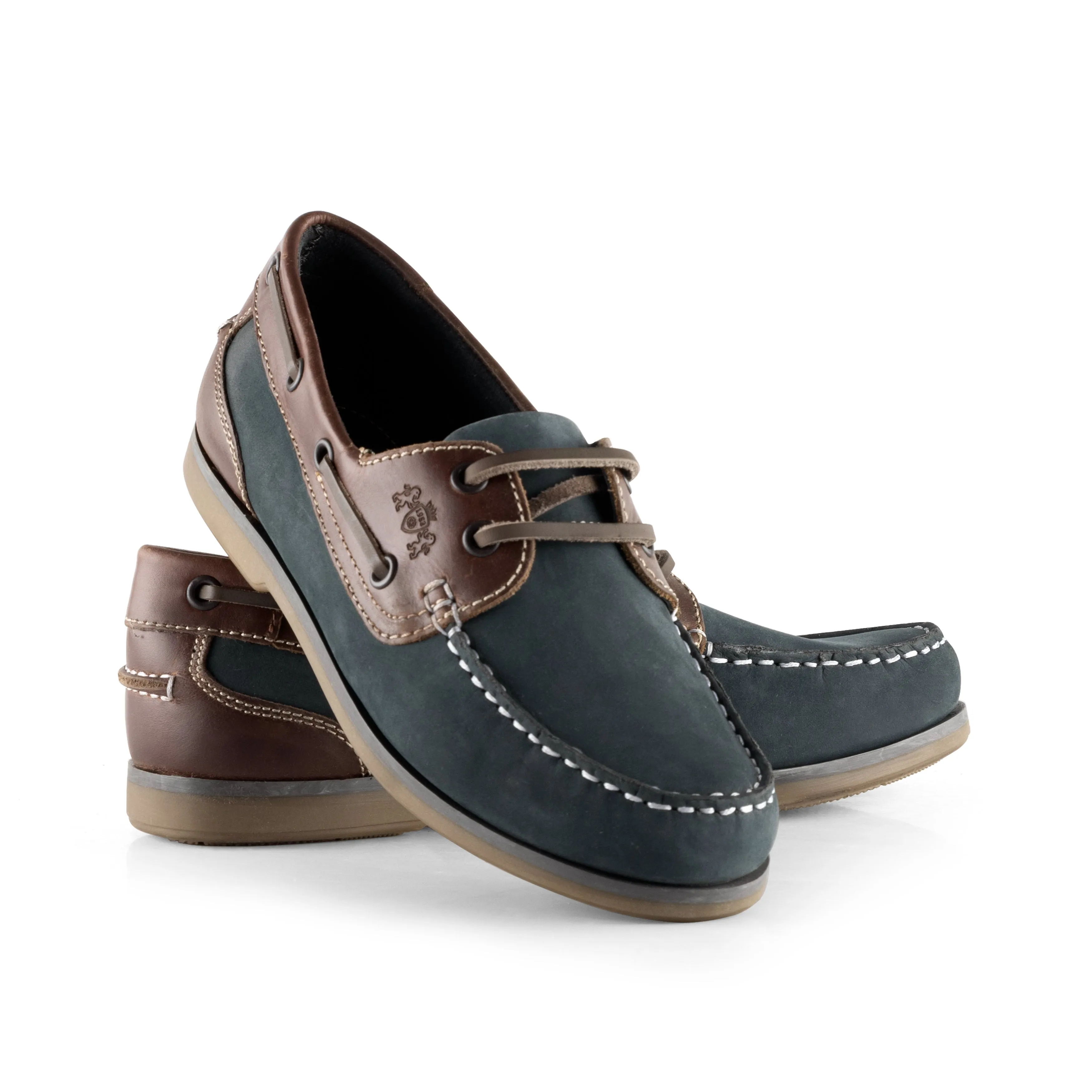 Pippa Women's Boat Shoes - NAVY BROWN
