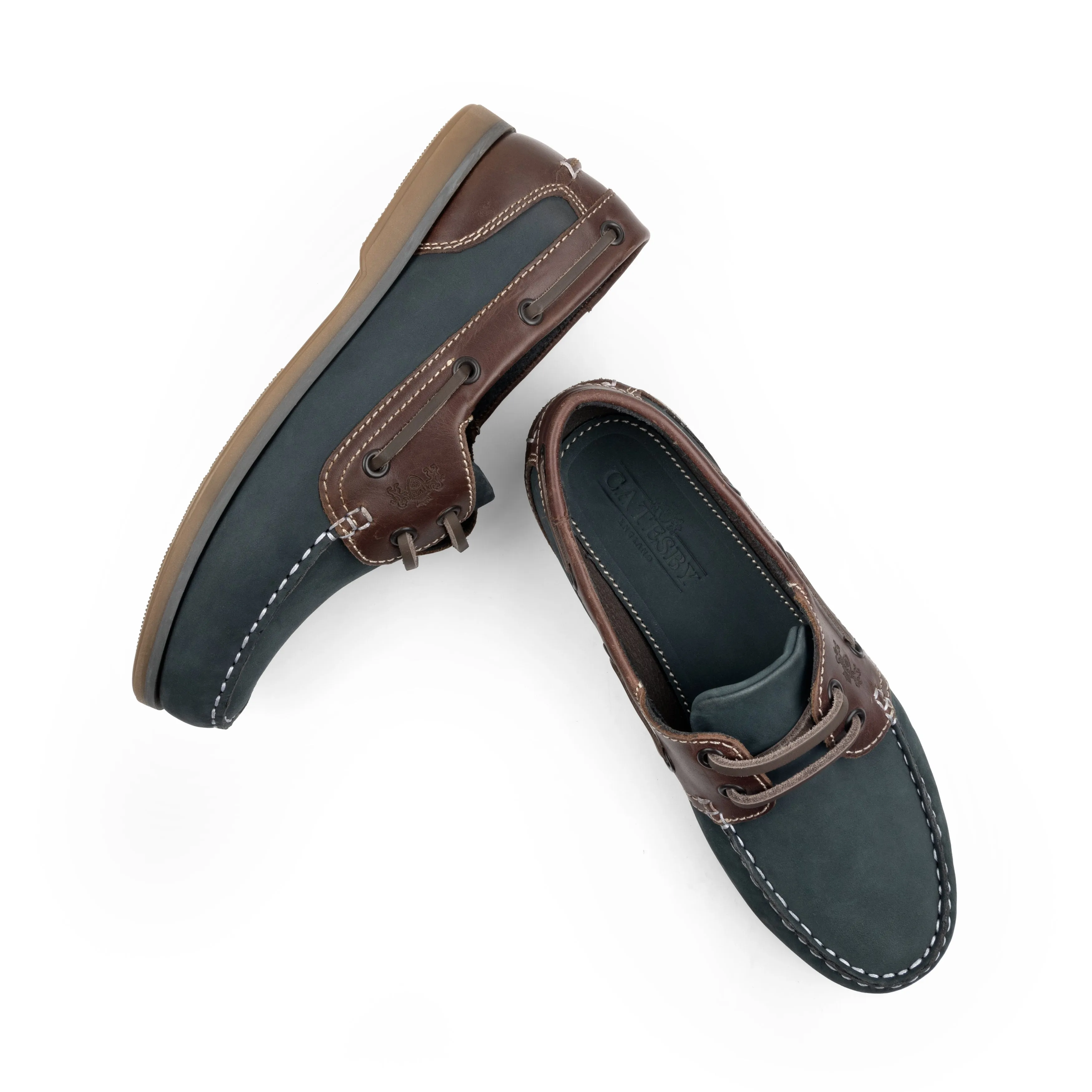 Pippa Women's Boat Shoes - NAVY BROWN