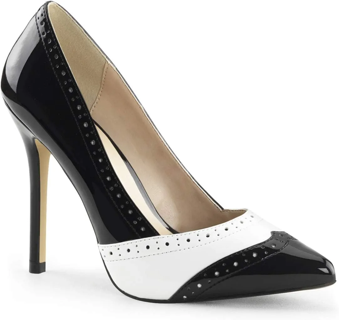 Pleaser Women's AMU26/B-W dress Pump