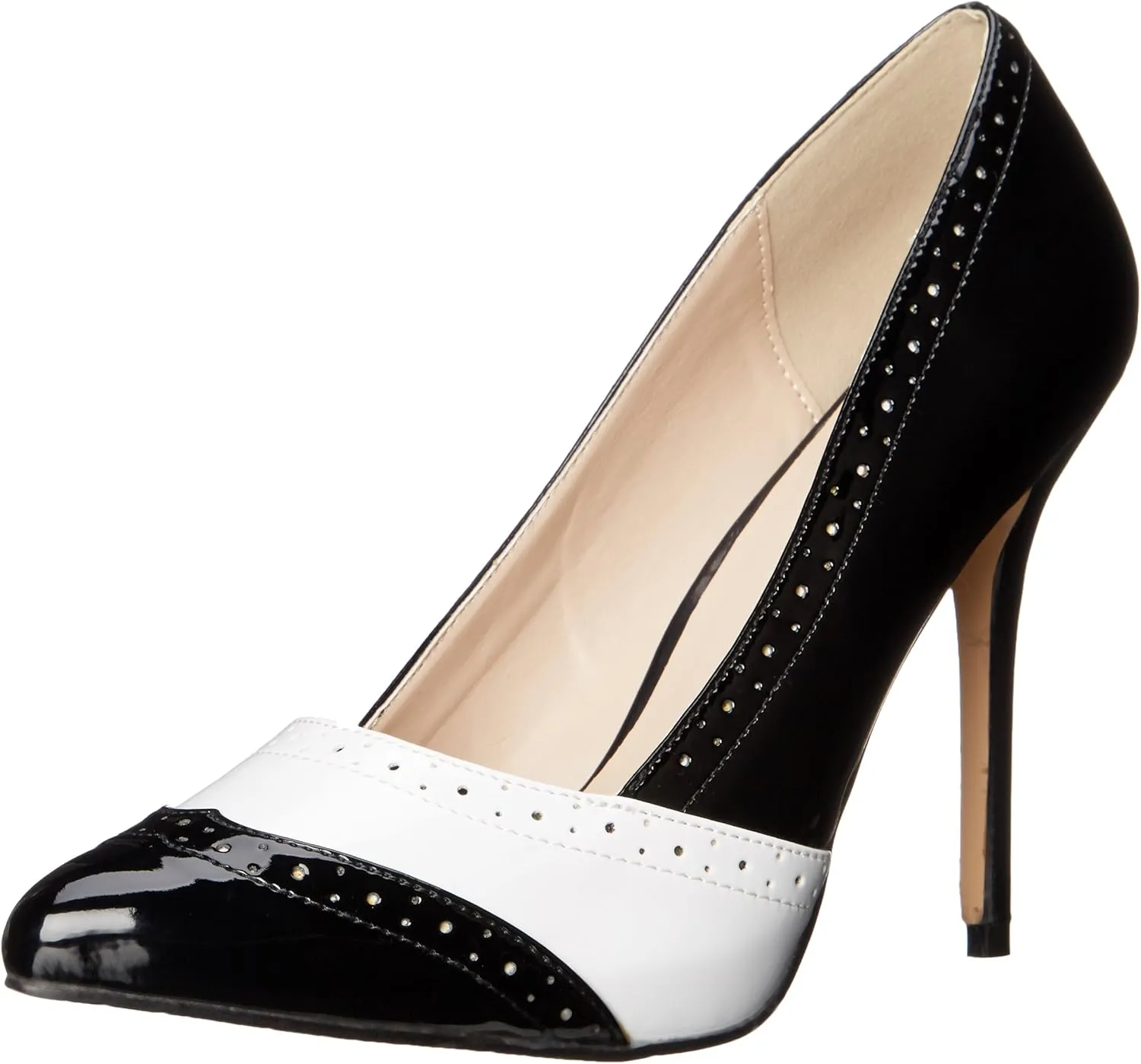 Pleaser Women's AMU26/B-W dress Pump