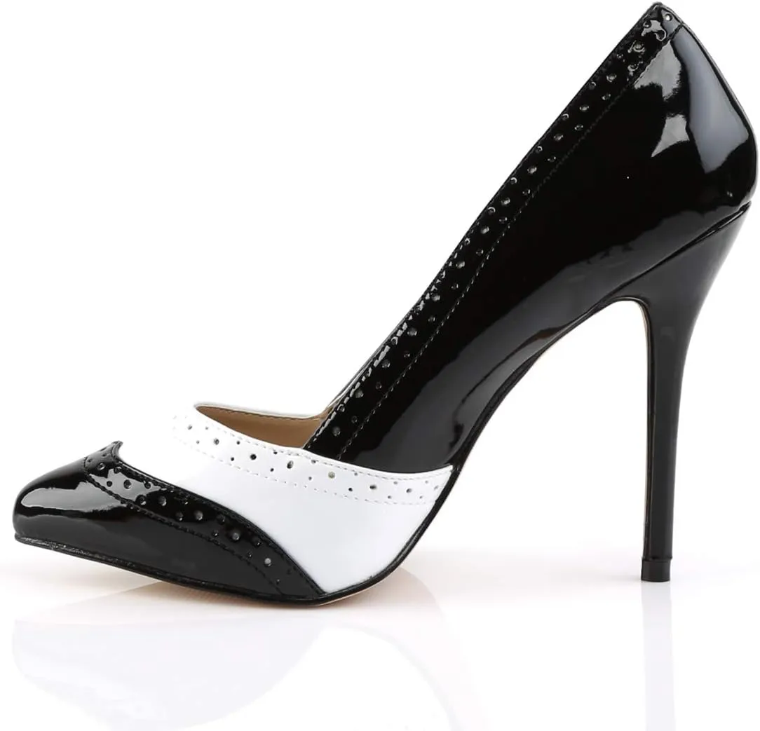 Pleaser Women's AMU26/B-W dress Pump