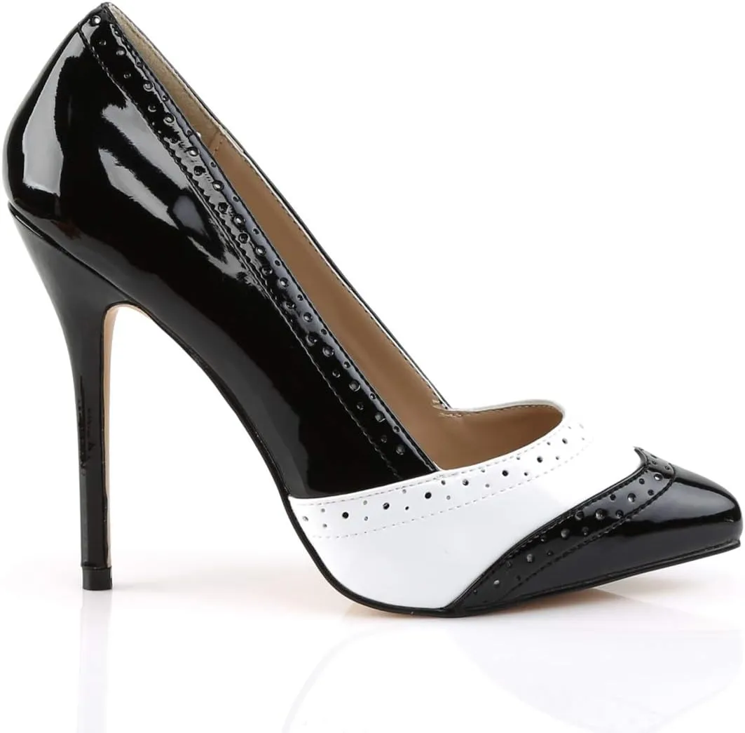 Pleaser Women's AMU26/B-W dress Pump