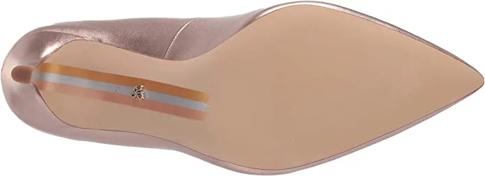 Pointy Early-bird price On Sam Heel Slip Pumps Hazel Edelman Toe Stiletto Champagne Limited offer Dress Fashion