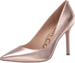 Pointy Early-bird price On Sam Heel Slip Pumps Hazel Edelman Toe Stiletto Champagne Limited offer Dress Fashion