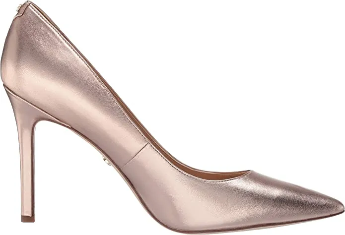 Pointy Early-bird price On Sam Heel Slip Pumps Hazel Edelman Toe Stiletto Champagne Limited offer Dress Fashion
