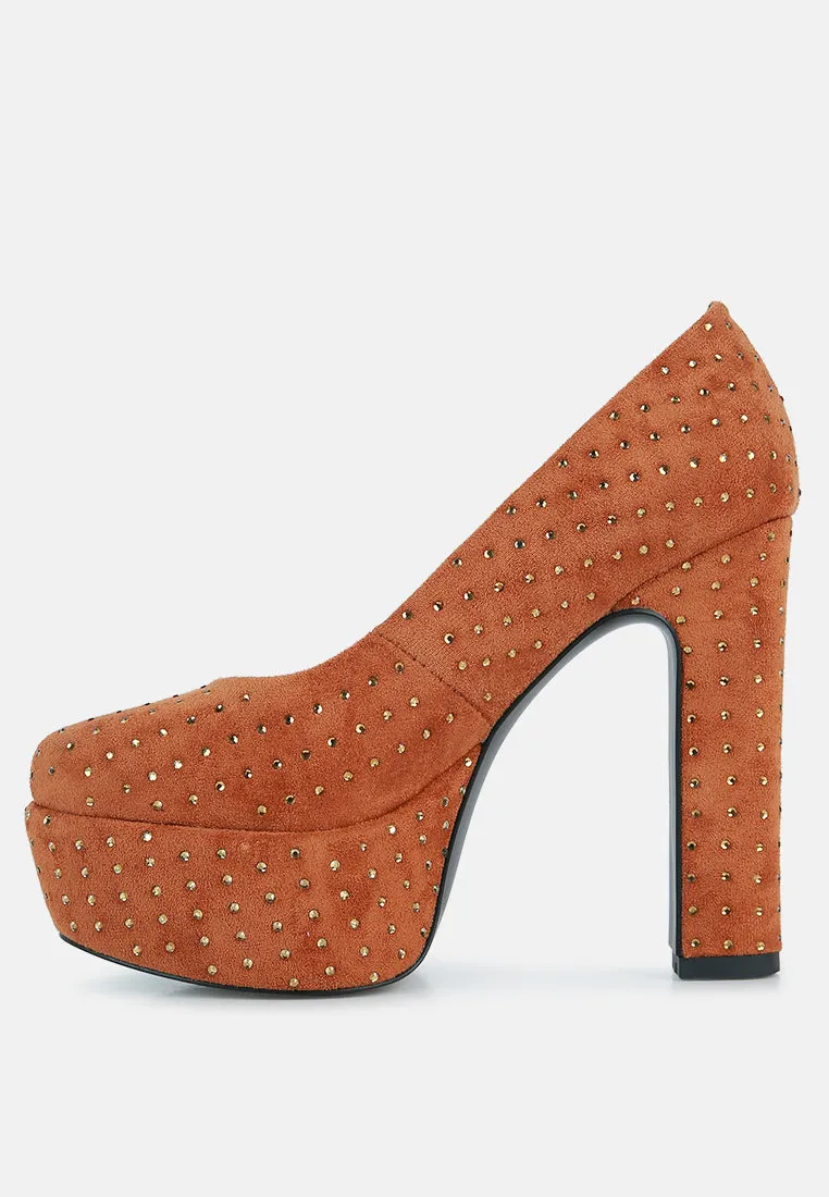 Poppins Glinting Platform High Pumps By Ruw