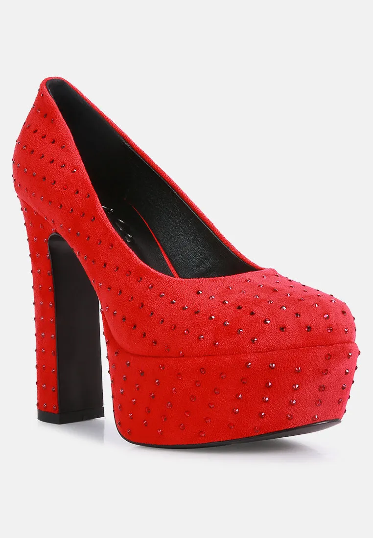 Poppins Glinting Platform High Pumps By Ruw