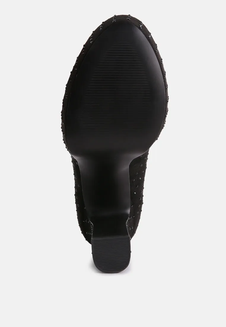 Poppins Glinting Platform High Pumps By Ruw