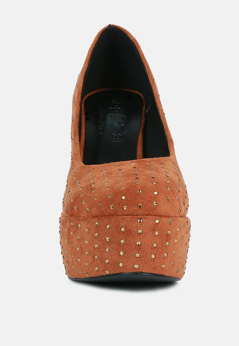 Poppins Glinting Platform High Pumps By Ruw