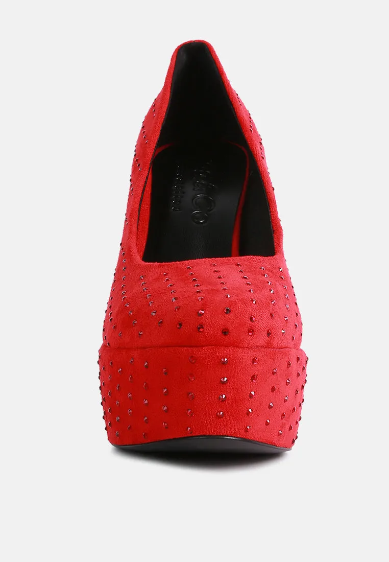 Poppins Glinting Platform High Pumps By Ruw