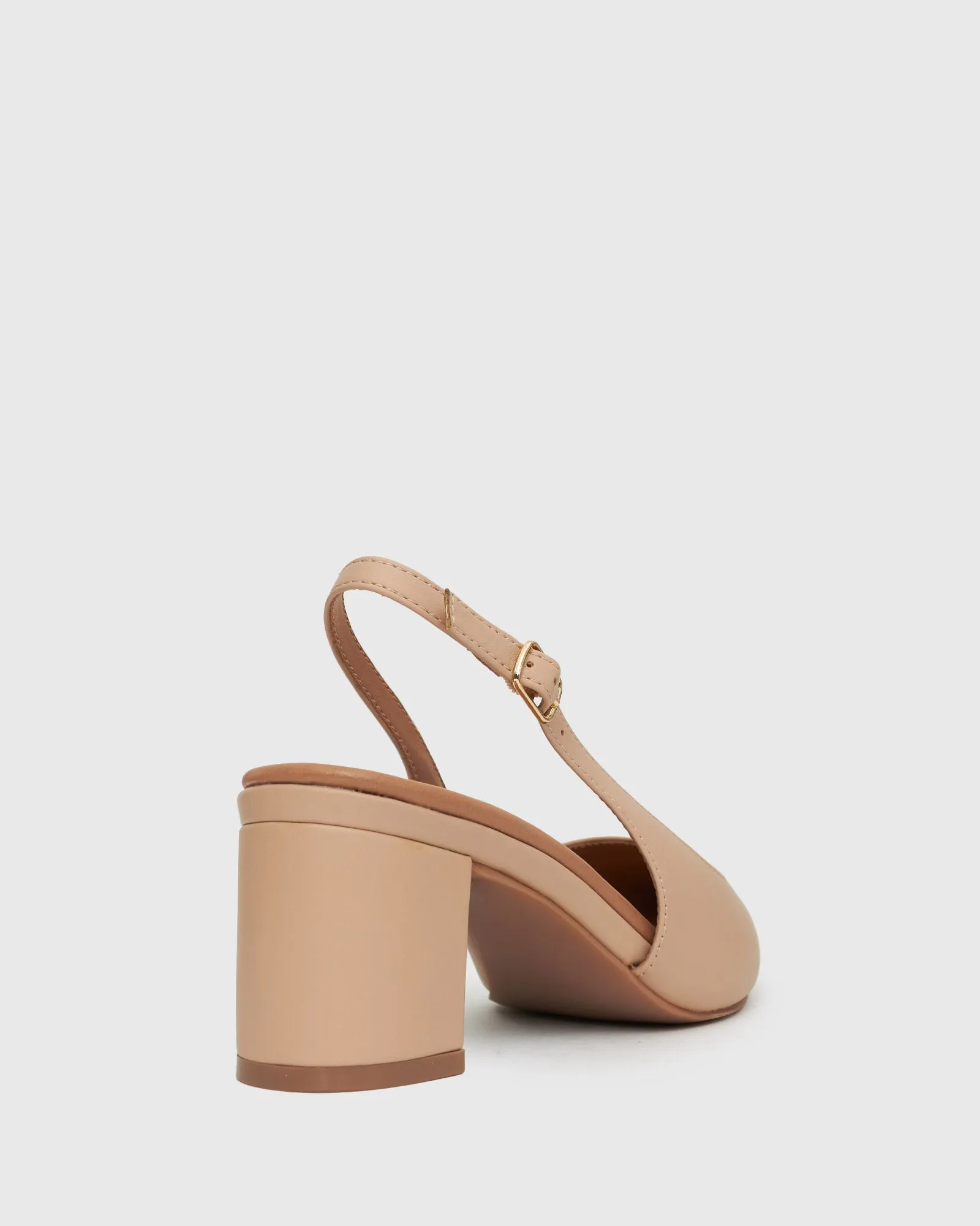 PRE-ORDER Wider Fit GUS Block Heel Slingback Pumps
