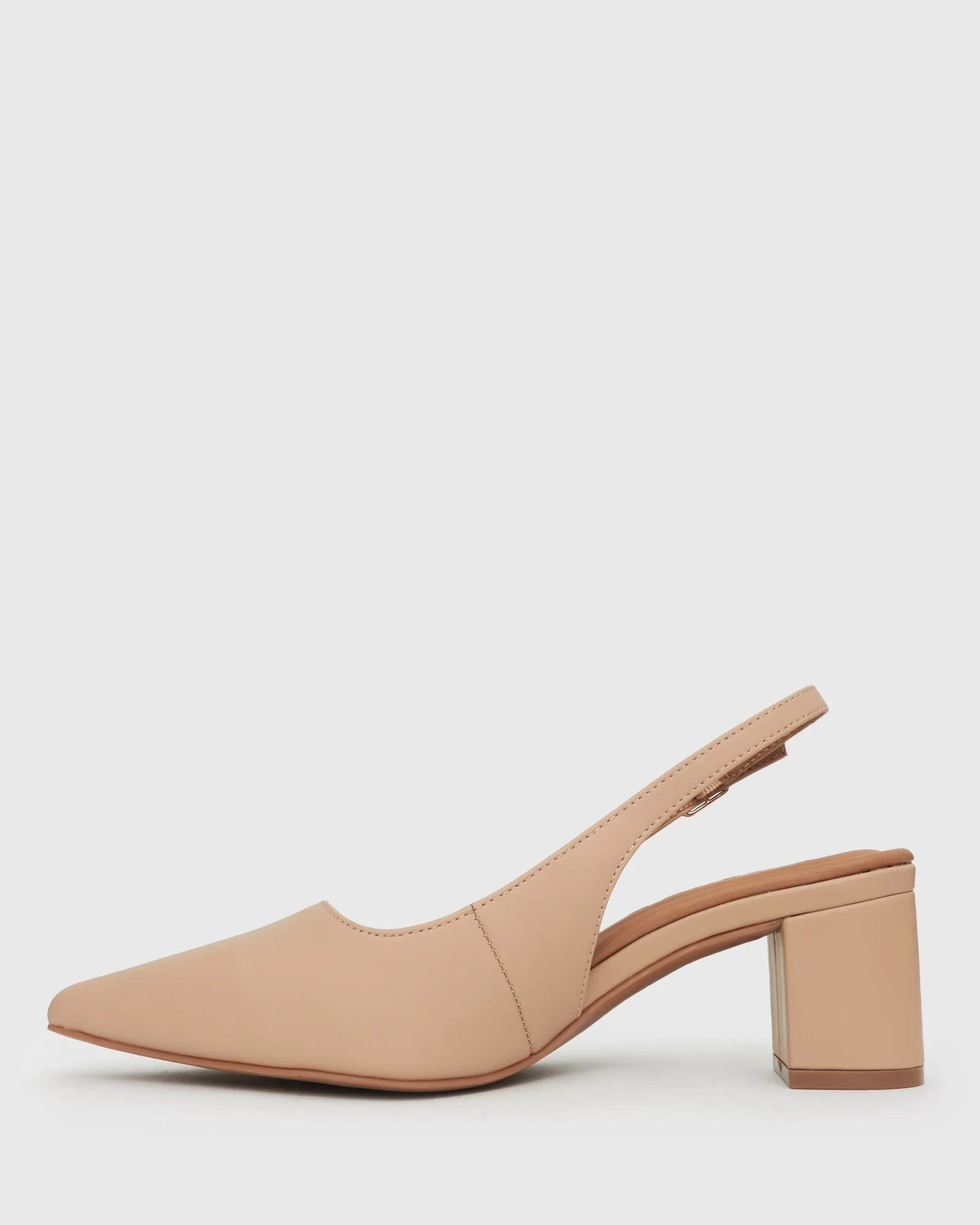 PRE-ORDER Wider Fit GUS Block Heel Slingback Pumps