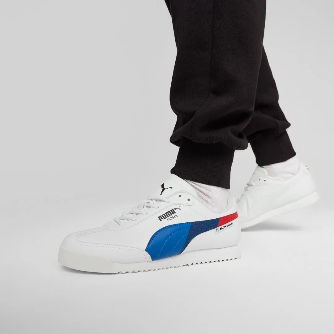 PUMA Men's BMW Motorsport Roma Via Shoes, White-Cool Cobalt, 11