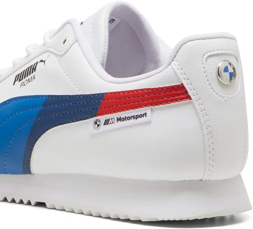 PUMA Men's BMW Motorsport Roma Via Shoes, White-Cool Cobalt, 11