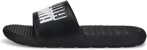 PUMA Men's Cool Cat Slide Sandal, Power Steel Gray-Black-White, 7