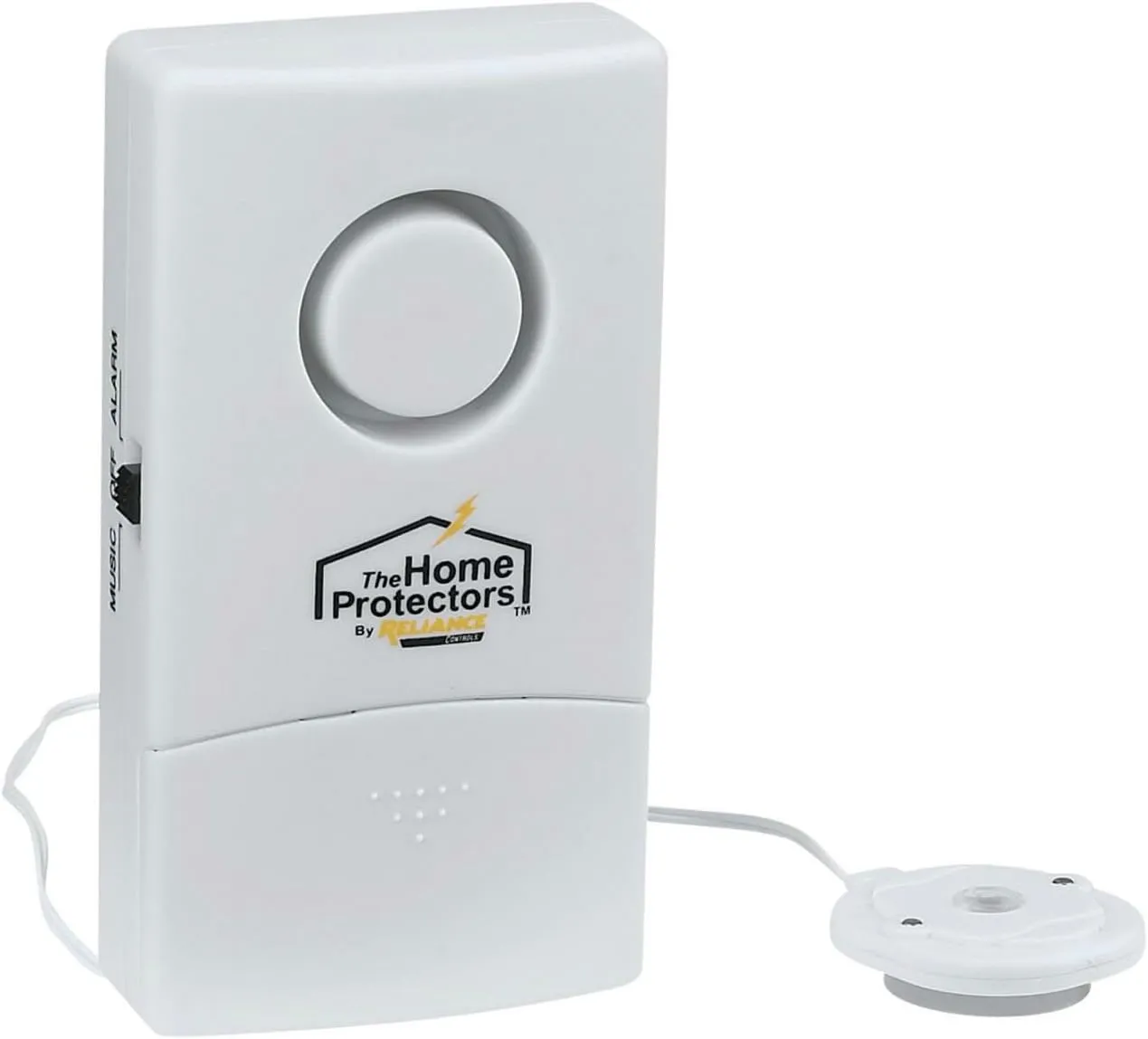 Reliance Controls THP205 Reliance Sump Pump Alarm with Flood Alert, 9 V Battery, 6 Ft Wire Sensor, 105 Db, White
