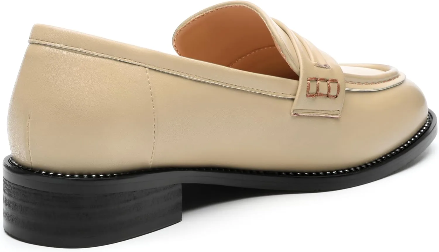 ROSERWISH Loafers for Women Comfort Chunky Low Heel Shoes Casual Slip On Penny Loafers Bussiness Fashion Work Shoes Ladies Dress Shoes