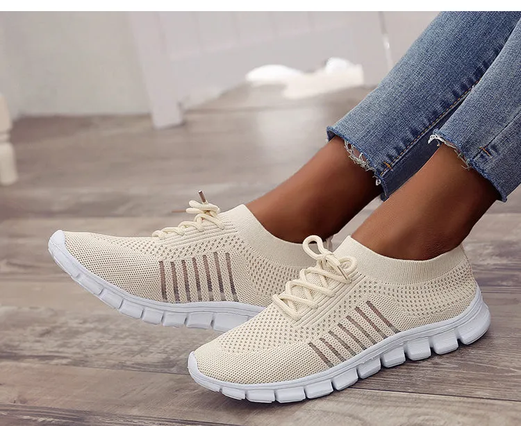 Round Toe Mesh Casual Sneaker