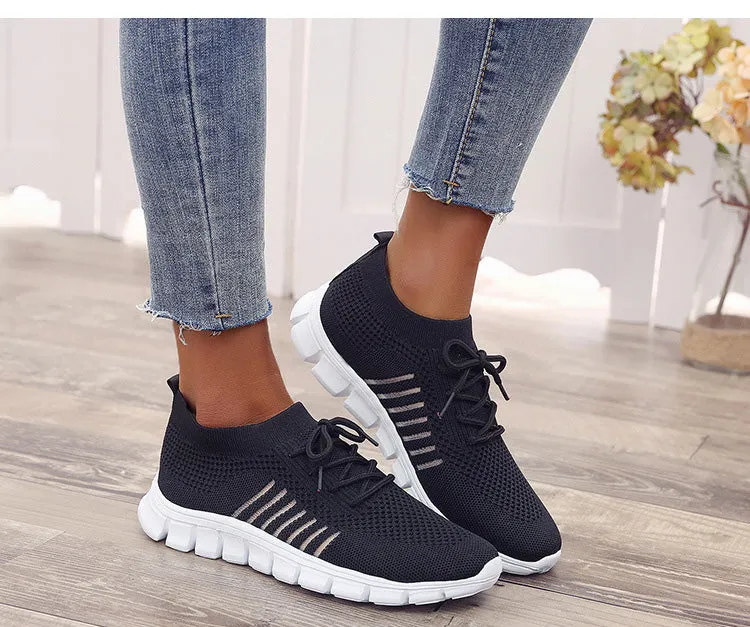 Round Toe Mesh Casual Sneaker