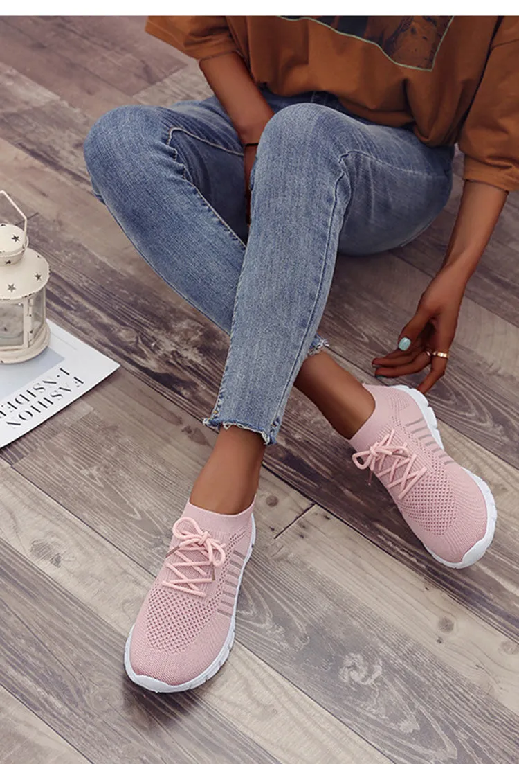Round Toe Mesh Casual Sneaker