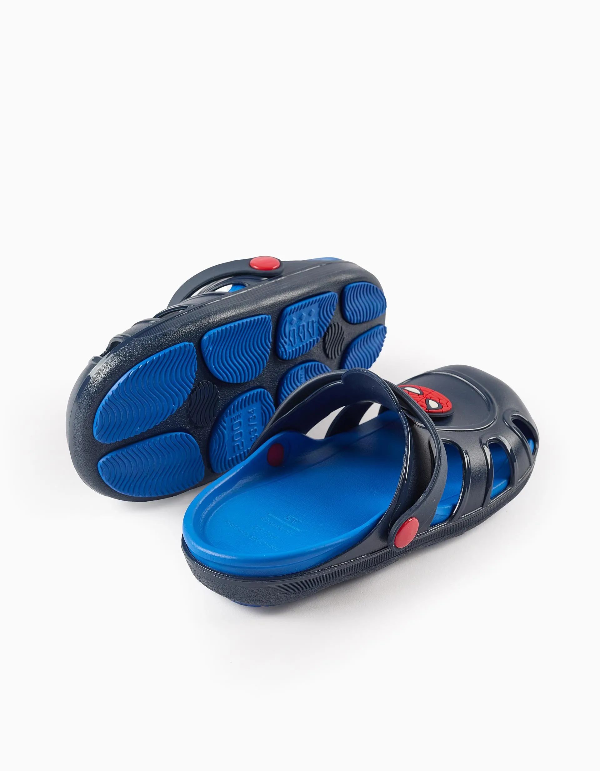 Rubber Clogs for Boys 'Spiderman', Dark Blue