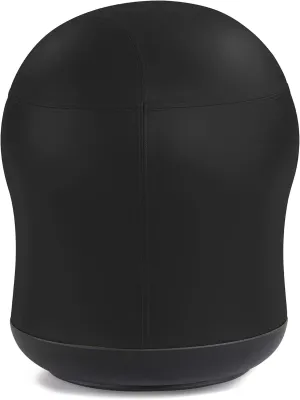 Safco Zenergy Swivel Ball Chair, Anti-Burst, Vinyl Exercise Ball Chair for Home, Office & Classroom, Ideal for K-12, Supports Active Seating, Black Vinyl