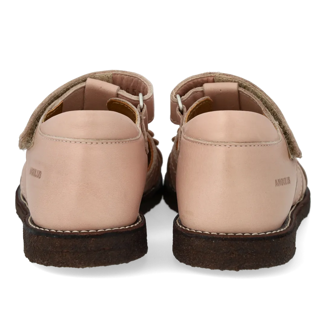 Sandal with floral applications