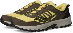 Saucony Unisex Grid Peak Sneaker, Yellow/Walnut, 11.5 US Men