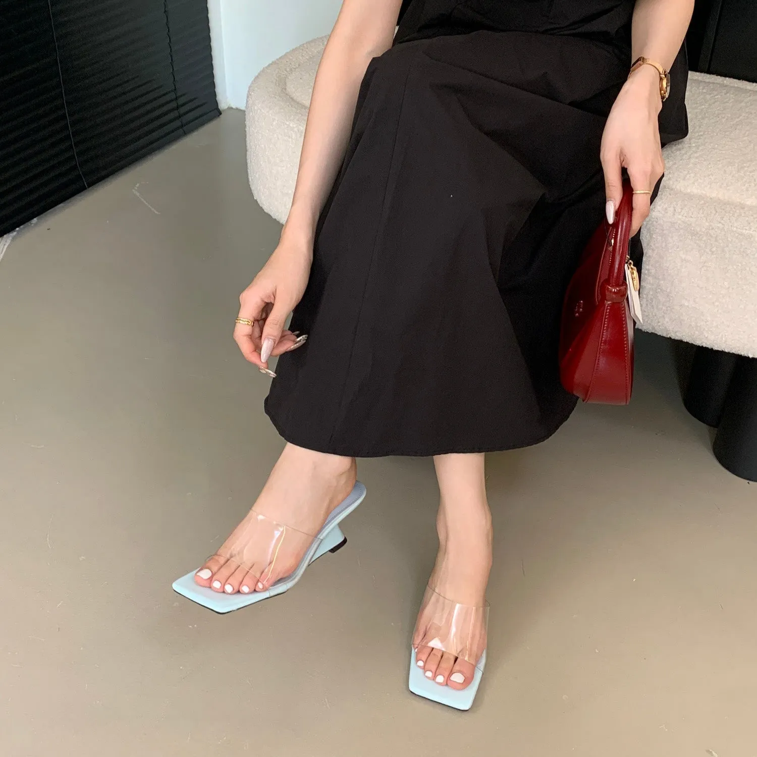 Sculpted Slide Sandals