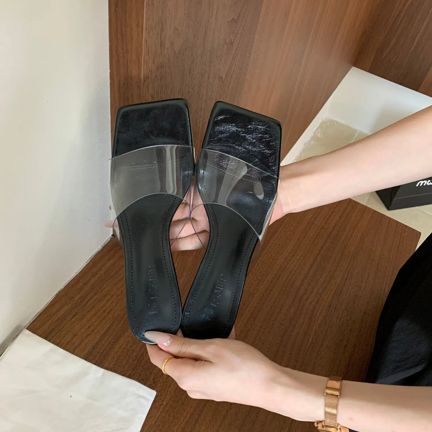 Sculpted Slide Sandals
