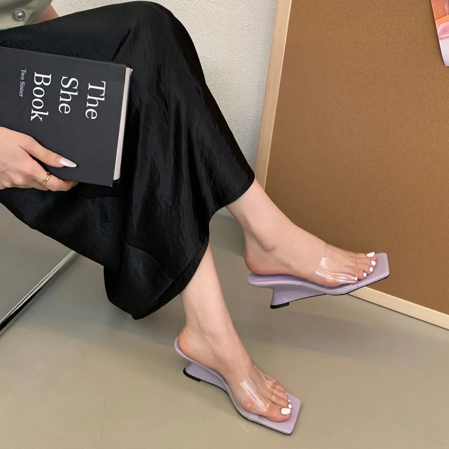 Sculpted Slide Sandals