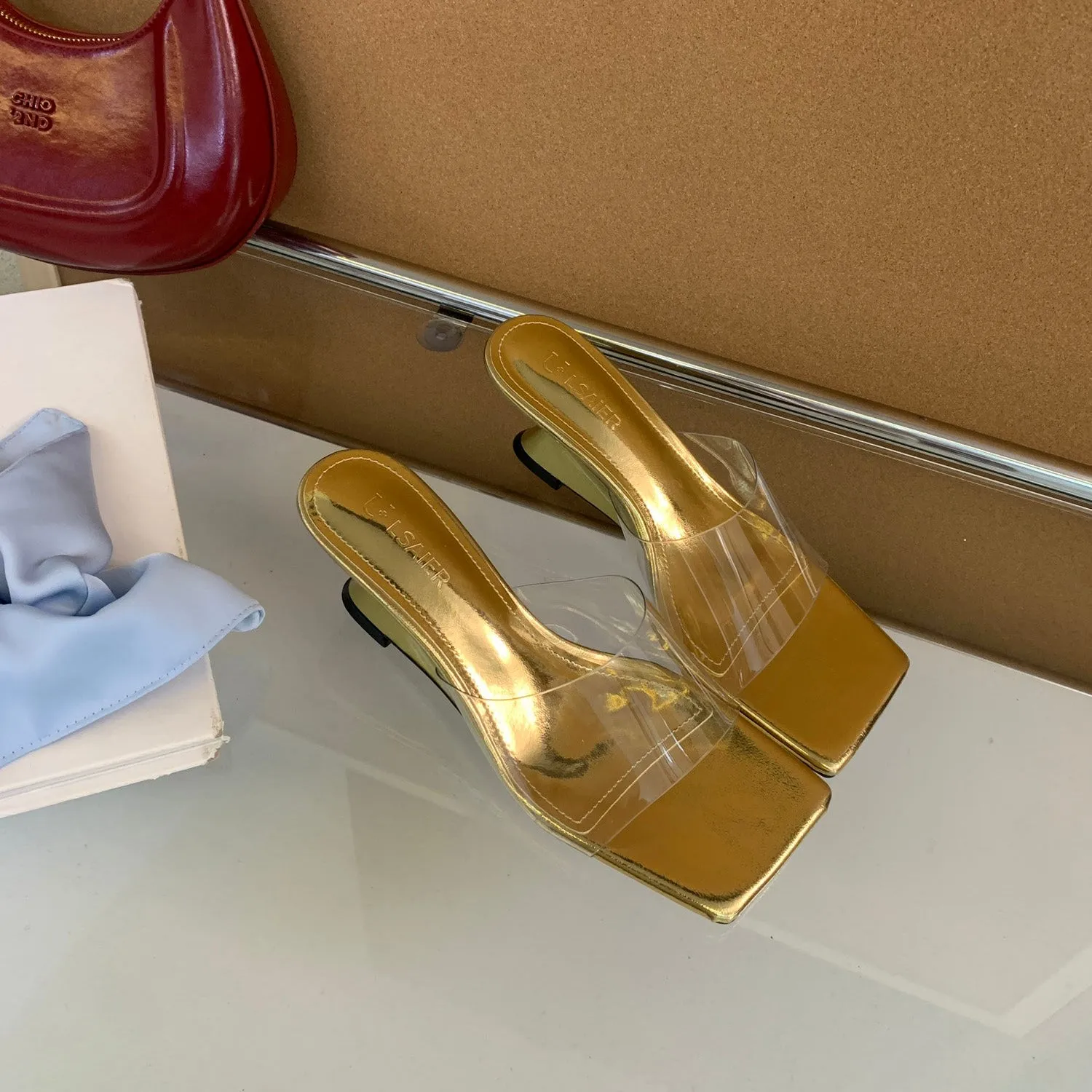 Sculpted Slide Sandals